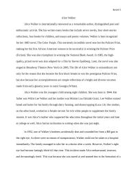 research on Alice Walker
