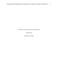Information technology at Borlas Consulting Group