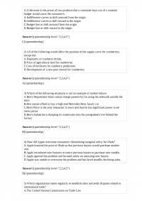 ECON E 550 1 A decrease in the