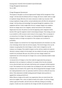 Change Management Running Head