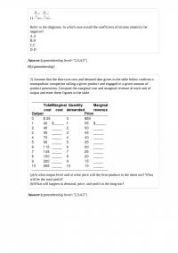 MicroEconomic 275 Quiz 3