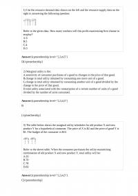 Economics 143 Quiz 3