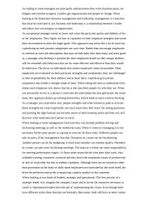 Management And Leadership
