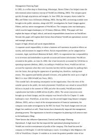 Management Planning Paper