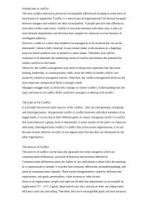 Management – Conflict