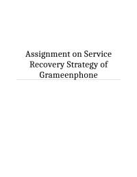 Service Recovery Strategy of Grameenphone