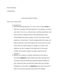 Persuasive Speech Gun Control (Con)