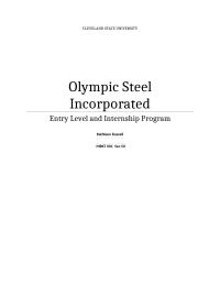 Olympic Steel Incorporated
