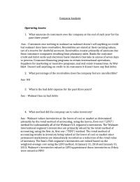 Walmart Company Analysis