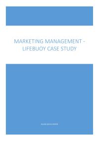 LIFEBUOY CASE STUDY