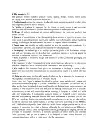Acc 1 The answer for Q1The product