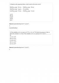 Chem 281 Homework