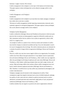 Conflict Management In The Workplace