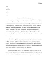 Analyzing the White House Website