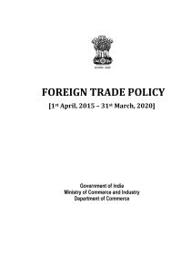 Foreign Trade Policy