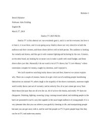 English 96: Reality TV