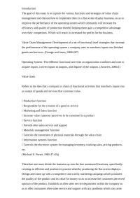 Value Chain Management