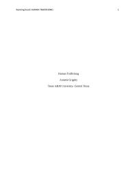 Human Trafficking Book Review