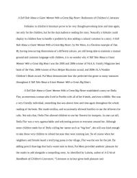 A Tall Tale About a Giant Woman With a Great Big Heart: Rudiments of Children&rsquo;s Literature