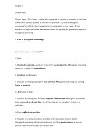 Accounting Lecture Note Chapter 1