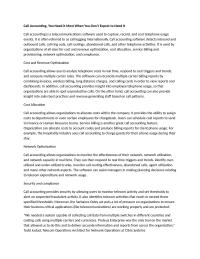 Call Accounting