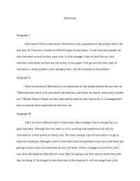 Motivation Paper