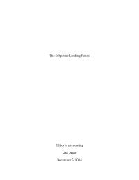 The Subprime Lending Fiasco