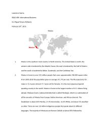 BSAD 486- International Business: Mexico