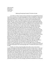 Gandhi Response Paper