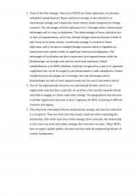 International business 1 Three of