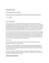 LEGAL CONSIDERATION