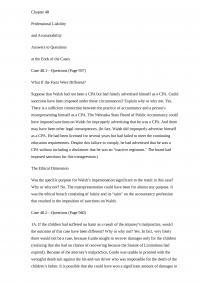 Professional Liability and Accountability