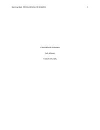 Ethical Refusal of Buisness