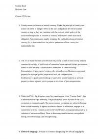 Chapter 25 Review- Business Law