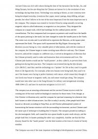 Ancient China: Compass