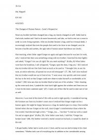 The Changes of Human Nature