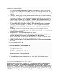 Brittanica Case Analysis