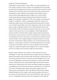Google Management Google Four