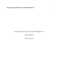 BUSI 650: INTEGRATIVE LEARNING PROJECT 1