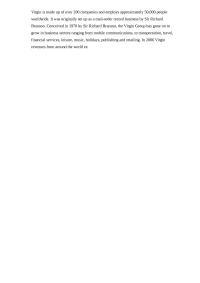 A Case Study On The Virgin Groups Management Structure