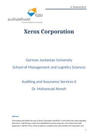 Xerox corporation