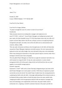 Project Management – Art To The Rescue!