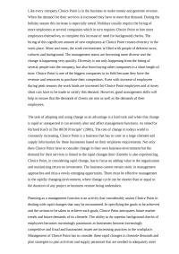 Rapid Change And Management