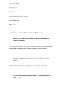 Task economics for leisure
