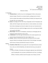 Informative Outline Example