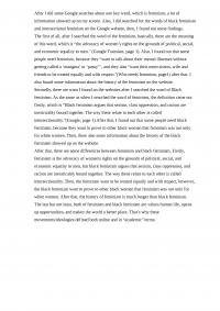 Discuss about the Feminisms