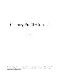 Country Profile – Ireland