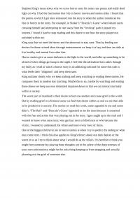 Stephen King’s essay