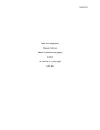 Federal Administrative Agency