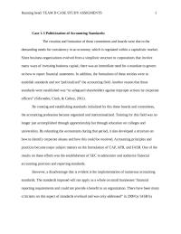 Case Study Analysis Running head